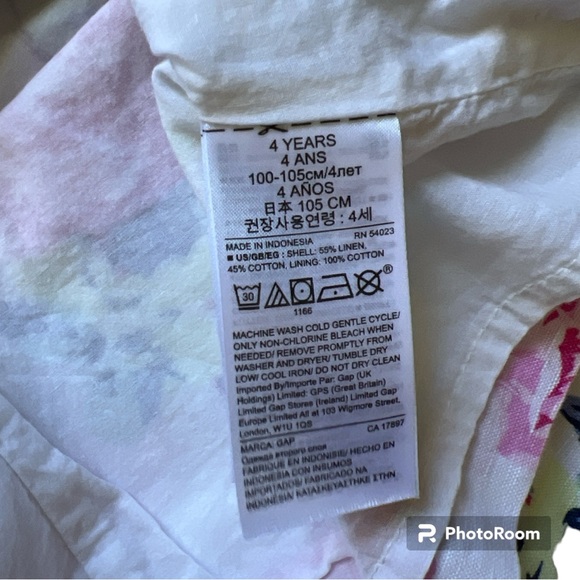 EUC GAP English rose sheath dress girls size 4 - Picture 4 of 4